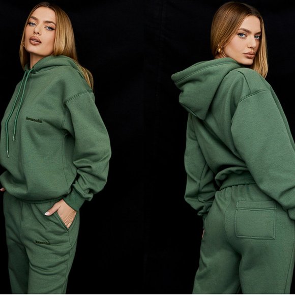 HOUSE OF CB 'Halo' Moss Oversized Hoodie NWOT - Picture 5 of 7